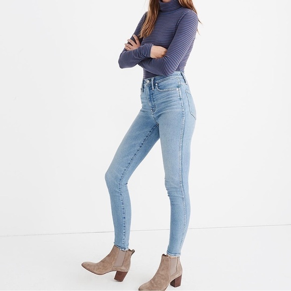 Madewell 10” High Rise Skinny Jeans in Hamden Wash Size 23 - Picture 2 of 12
